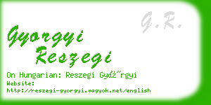 gyorgyi reszegi business card